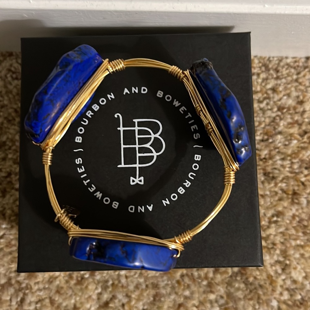 Bourbon and Bowties bangle in royal blue - Picture 3 of 3